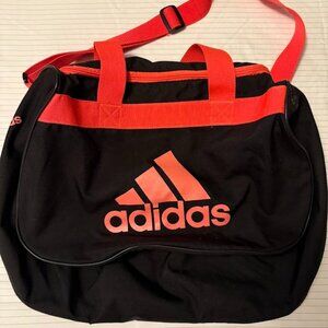 Adidas Black Pink Medium Duffle Bag Gym Travel‎